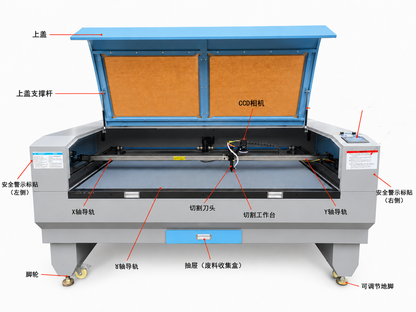 Non‑Metal Laser Cutting Machine for Acrylic Wood MDF Fabric Cutting
