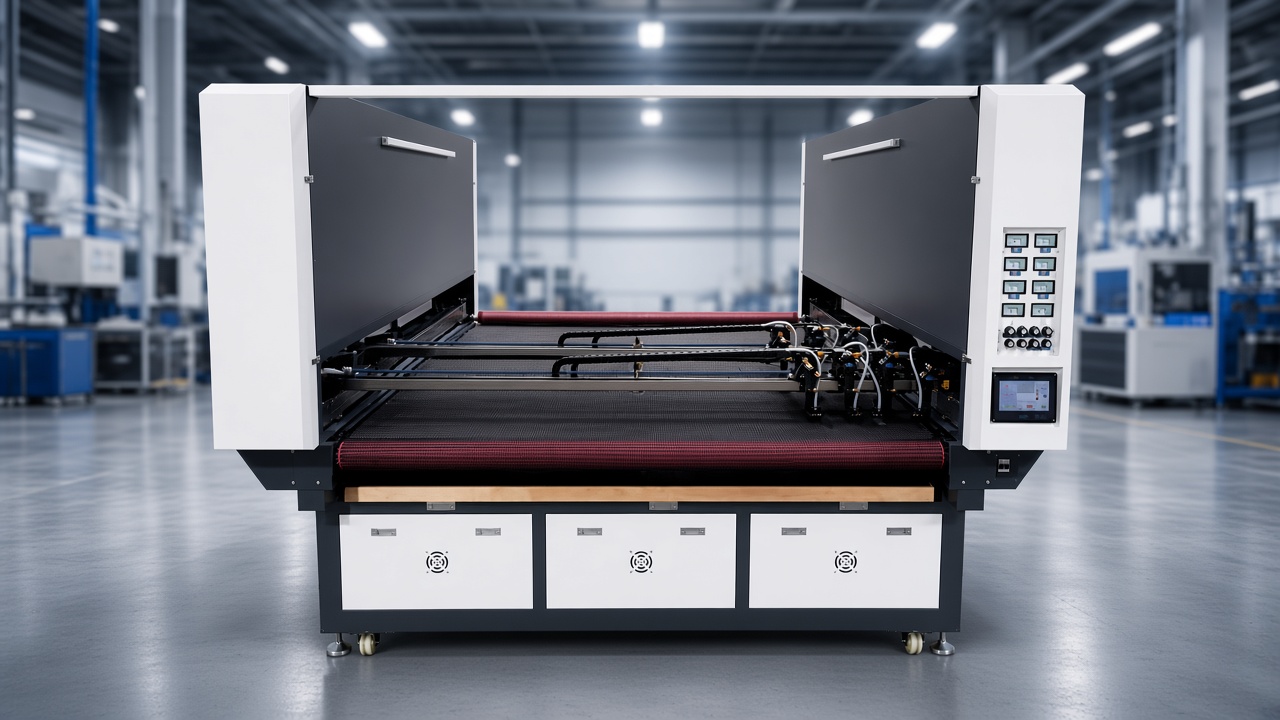 Dual‑Rail Asynchronous Dual‑Beam Auto‑Feeding Laser Cutter